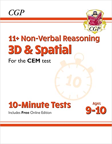 11+ CEM 10-Minute Tests: Non-Verbal Reasoning 3D & Spatial - Ages 9-10 (with Online Edition) (CGP CEM 11+ Ages 9-10) von Coordination Group Publications Ltd (CGP)